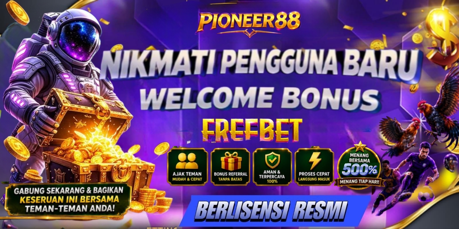 FREEBET NEW MEMBER 500%